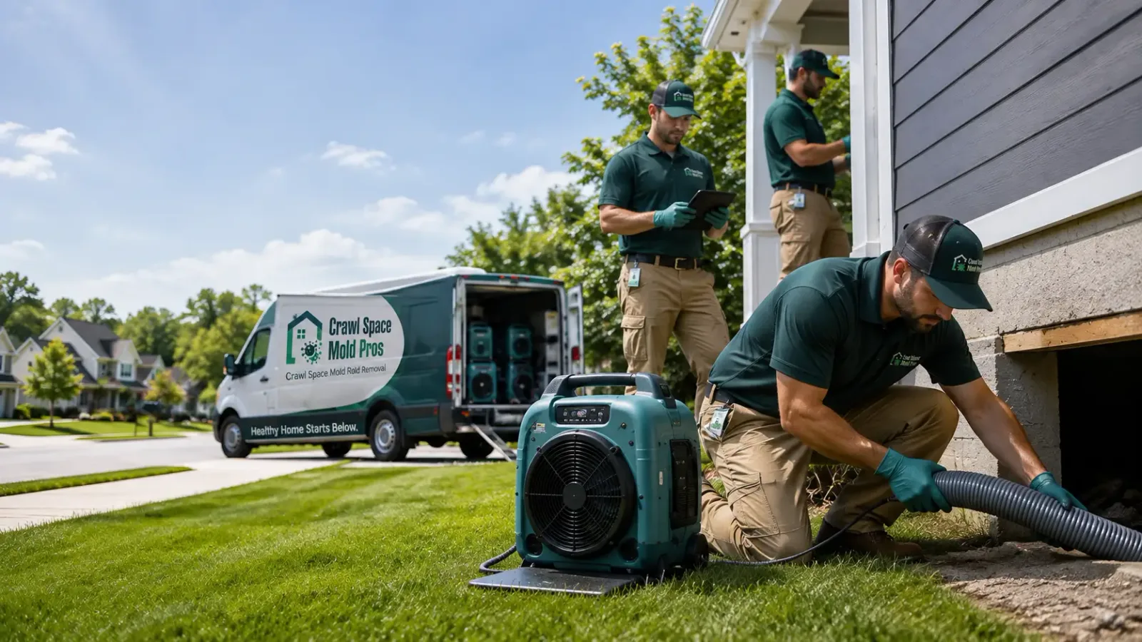 Crawl Space Mold Removal in Del Mar, CA